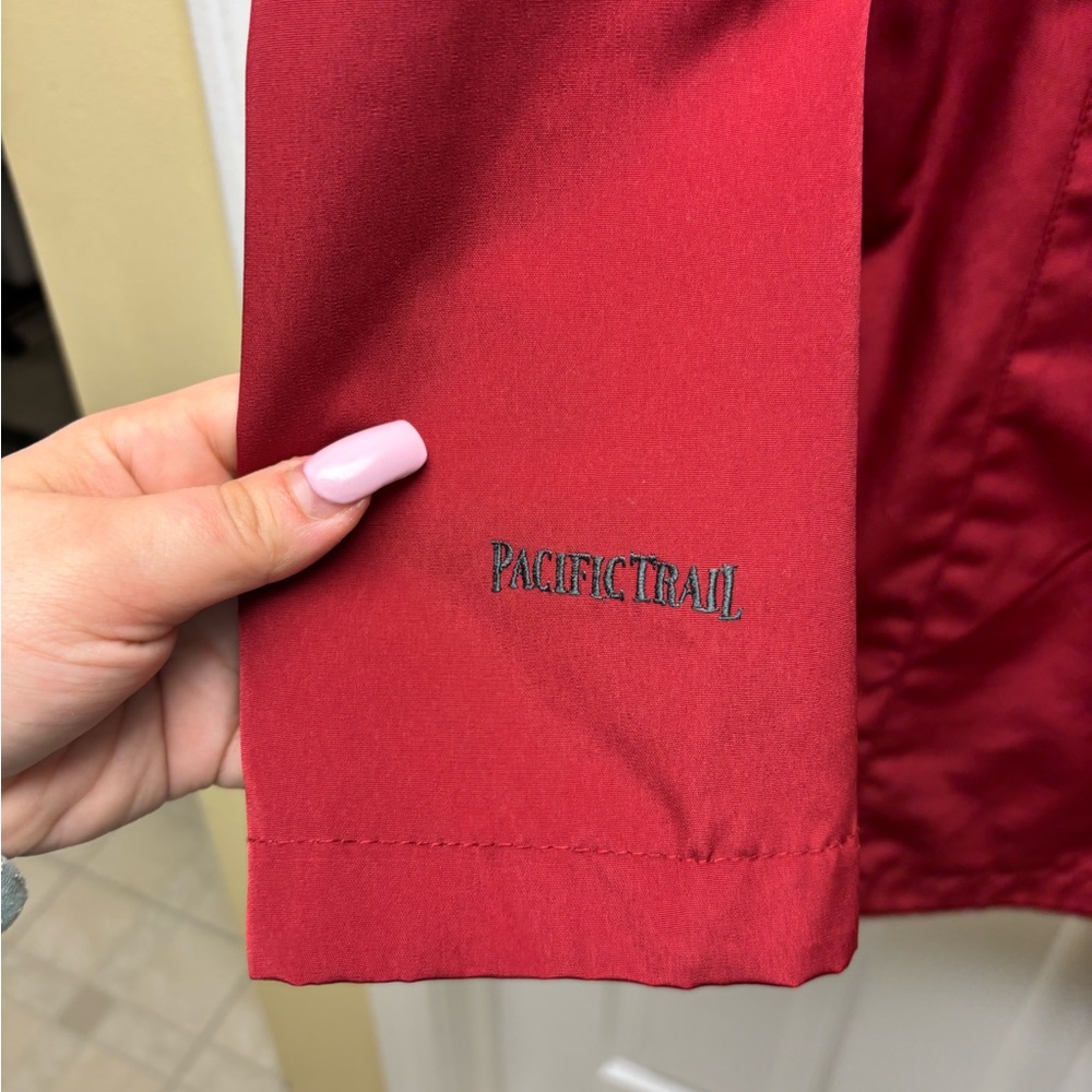 Pacific Trail Women’s Red Hooded Utility Coat Jacket Size M - Picture 9 of 10